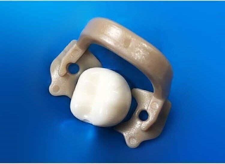 4x Dental Resin Kerr Soft Clamp Universal Rubber Dam Sheet Brown Molar Premolar