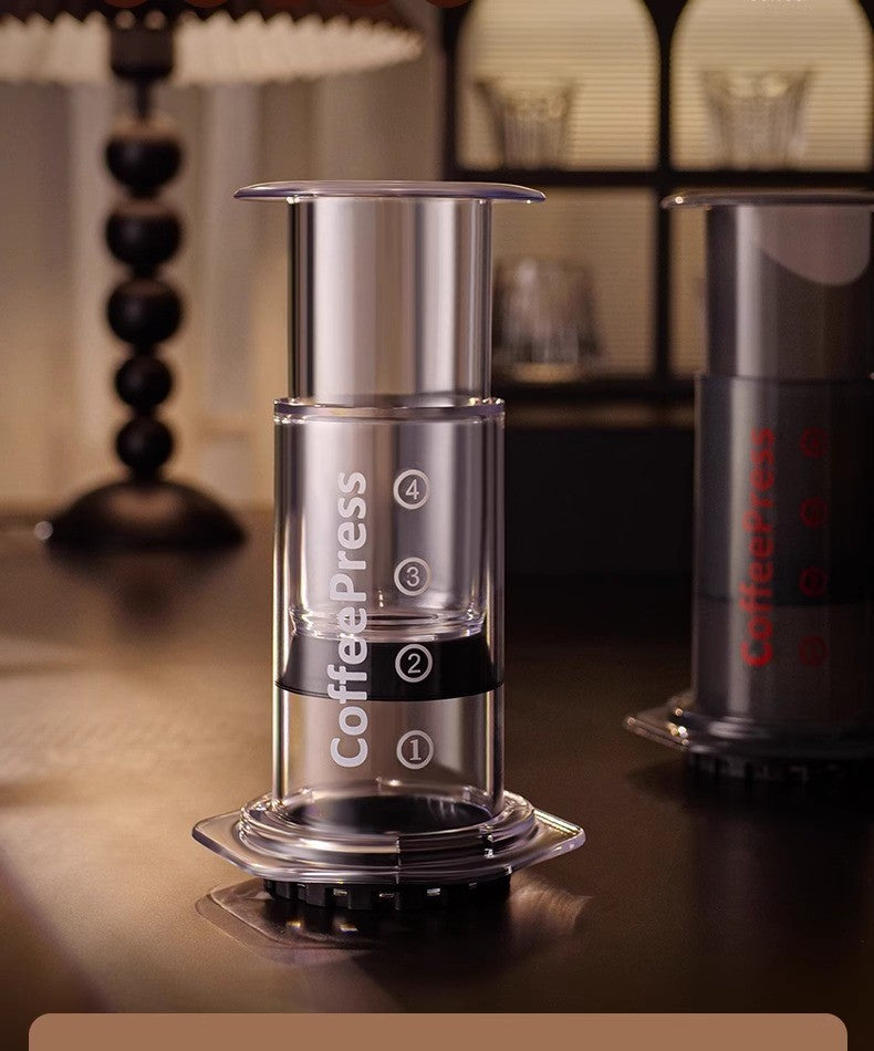 AeroPress Clear Coffee Press 3-In-1 Brew Method Combines French Press For Travel