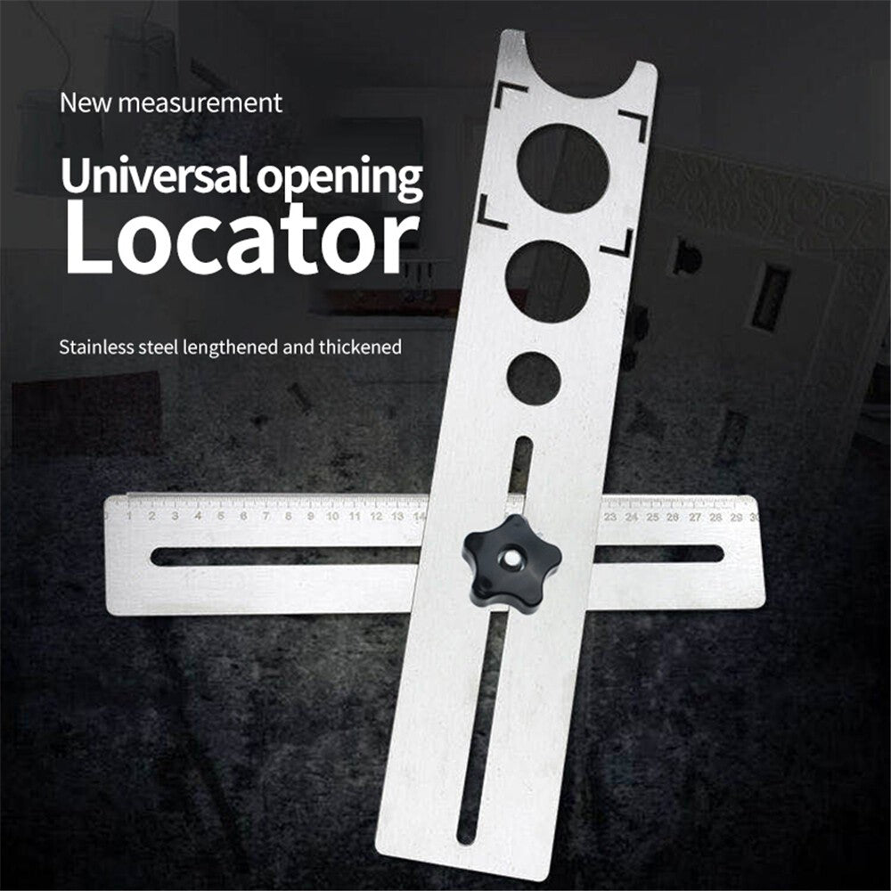 Stainless Steel Ceramic Tile Hole Locator Floor Drilling Guide Finder Gauge Tool