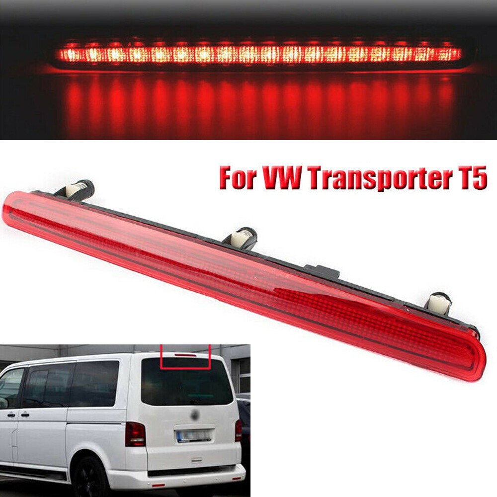 3rd Centre Tailgate High Level Brake Light Red For VW TRANSPORTER T5 2003-15 T6