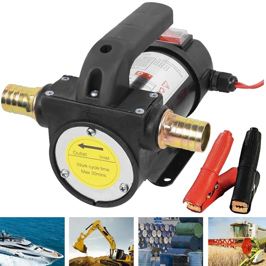 12V 260W Portable Electric Oil Diesel Transfer Pump Fuel Extractor Self-Priming
