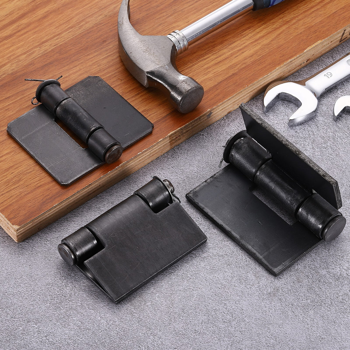 4 Pack Heavy Duty Weldable Hinges, 2.83"x3.46"x0.15" Weld on Butt Hinge