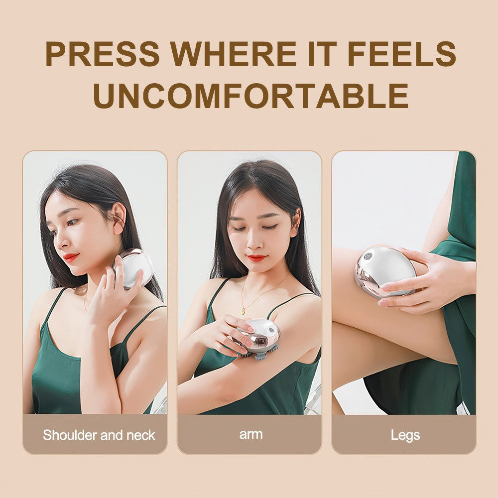 Electric Head Scalp Massager Waterproof Hair Care 3 Modes Kneading Rechargeable
