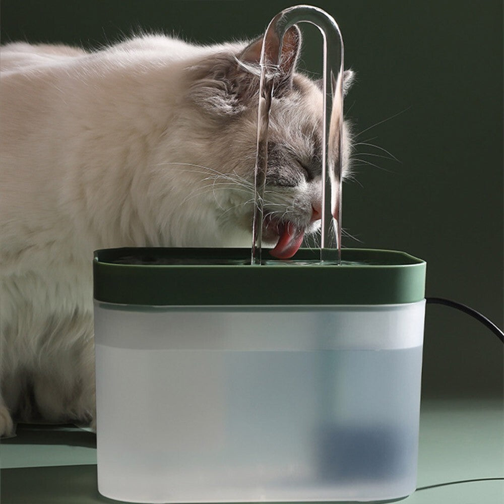 1.5L Automatic Pet Water Fountain USB Silent Cat Dog Indoor Dispenser UK