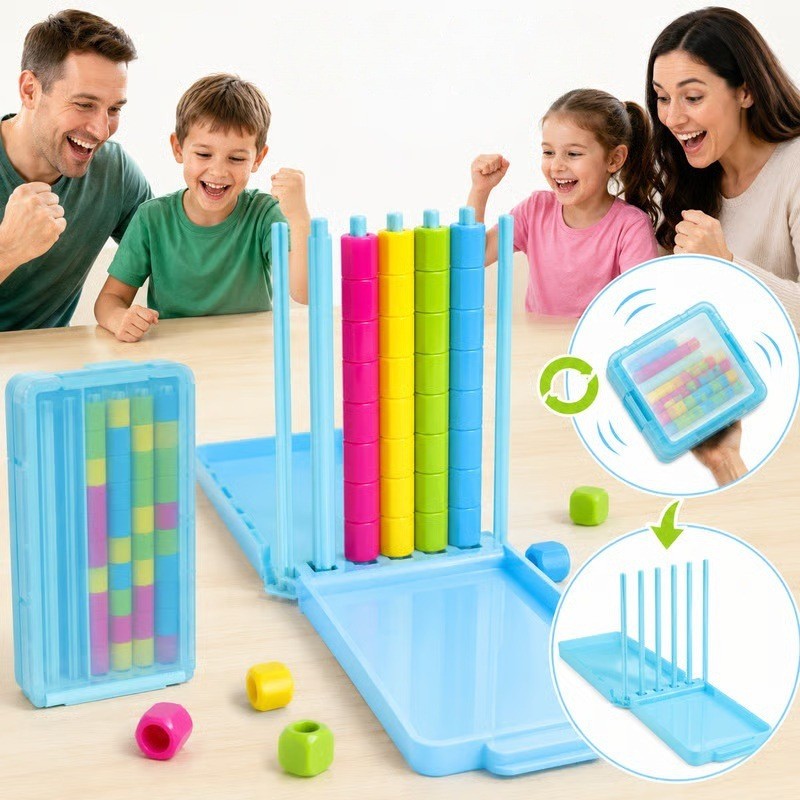 Mini Colour Stack Challenge Game, Color Matching Stacking Puzzle Game Kids Adult