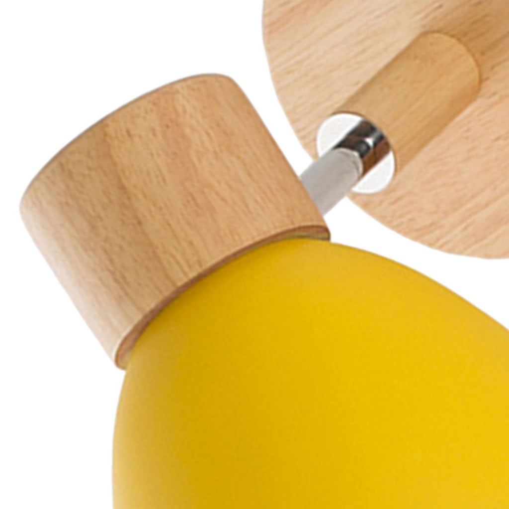 *Nordic* Wall Lamp Wood E27 Bedside Creative Macaron Wall Sconce Wall Light for