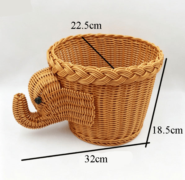 Vtg Wicker Collection Goose,Rabbit,Squirrel Baskets & Scarecrow