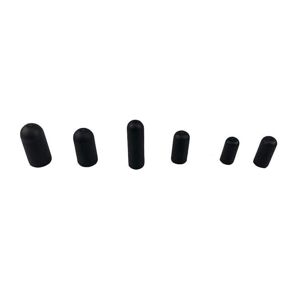 80Pcs 5/32" to 3/8" Rubber Vacuum Cap Assortment Kit 6 Sizes Set Black UK