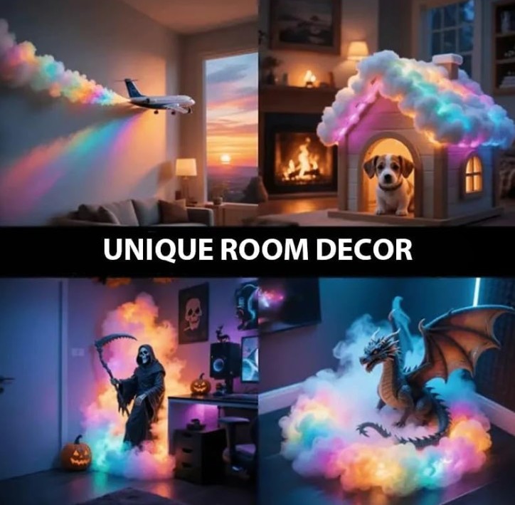 DIY 3D Led Cloud Light,USB Thundercloud Led Light Decor,3D Thunder Cloud Lights