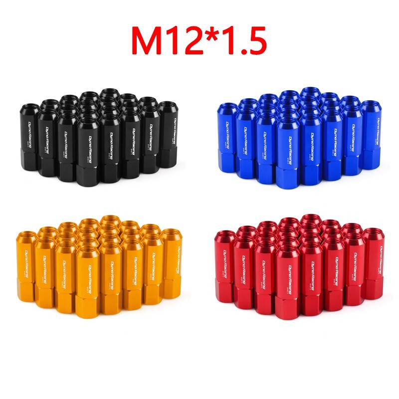 20Pcs M12X1.5 Extended Forged Wheel Nuts 60MM Aluminum Racing Lug Nuts Screw**