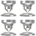 4PCS Adjustable Speaker Stand Turntable Isolation Feet Pad Stainless Steel Stand