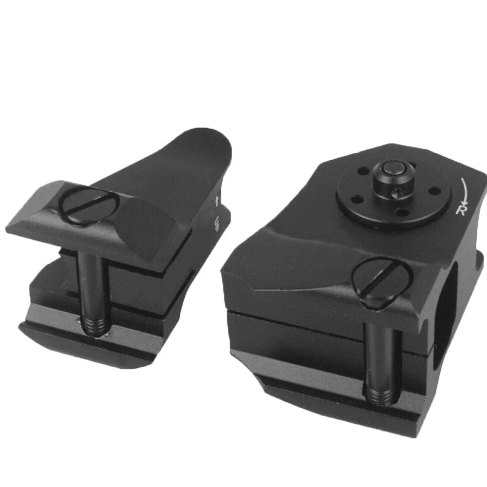 1 Pair D &D Flip-up Low Profile Metal Sight Folding Iron Sights Front / Rear Set