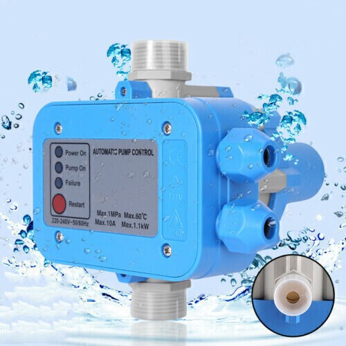 Water Pump Pressure Switch Automatic Pressure Controller 220-240V Self-priming