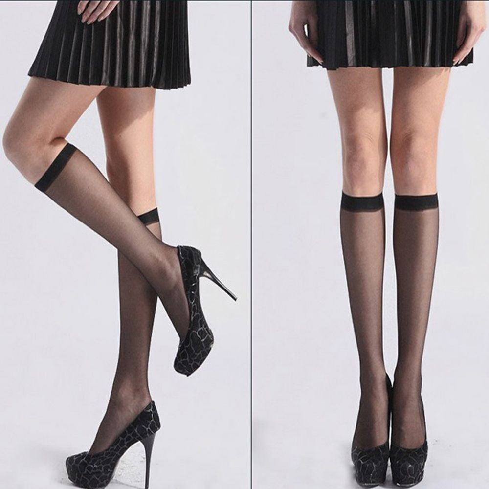 Hod Health & Home 5 Pairs Lady's Sheer Knee High Stockings silk Stockings