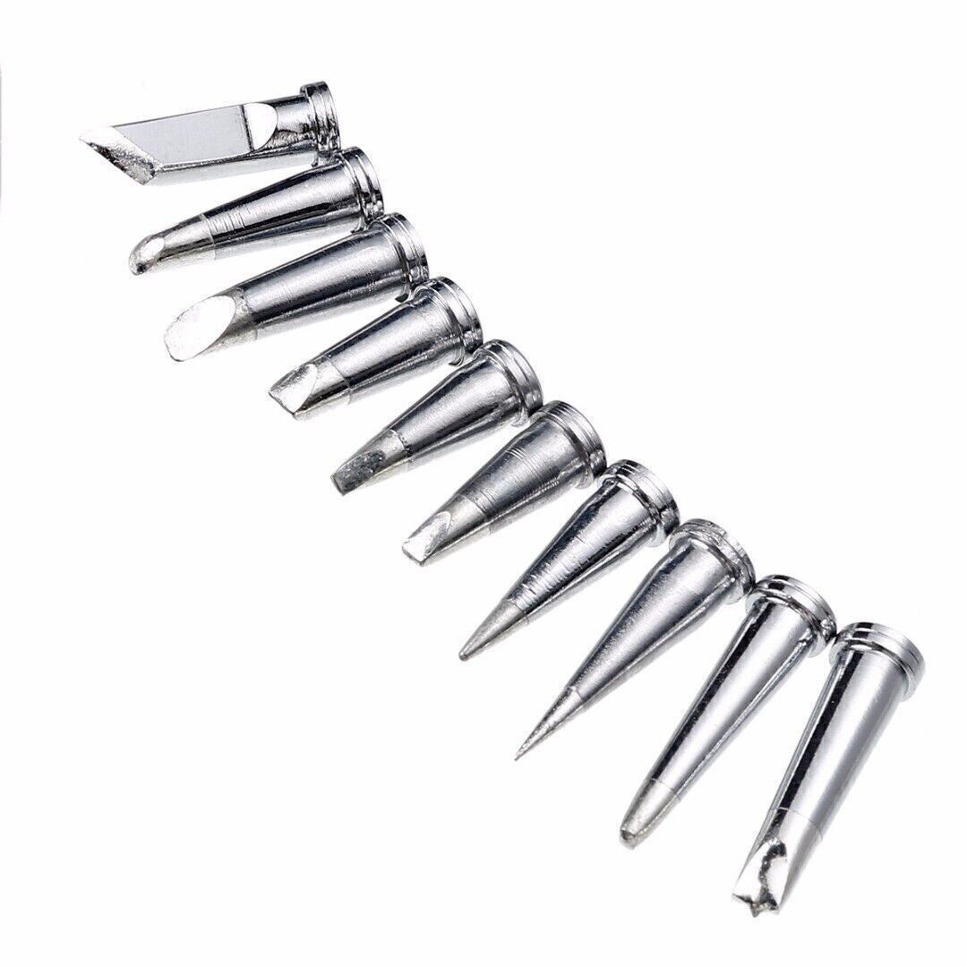 10Pcs Durable Soldering Tip Set for Weller WSD81 WD1000 WSP80 WP80 LT Soldering
