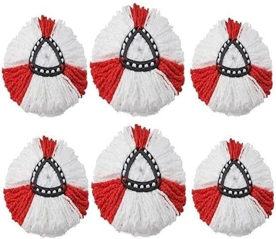 6x Replacement for Vileda Mop Heads Easy Wring Refill Turbo Microfibre Spin Mop