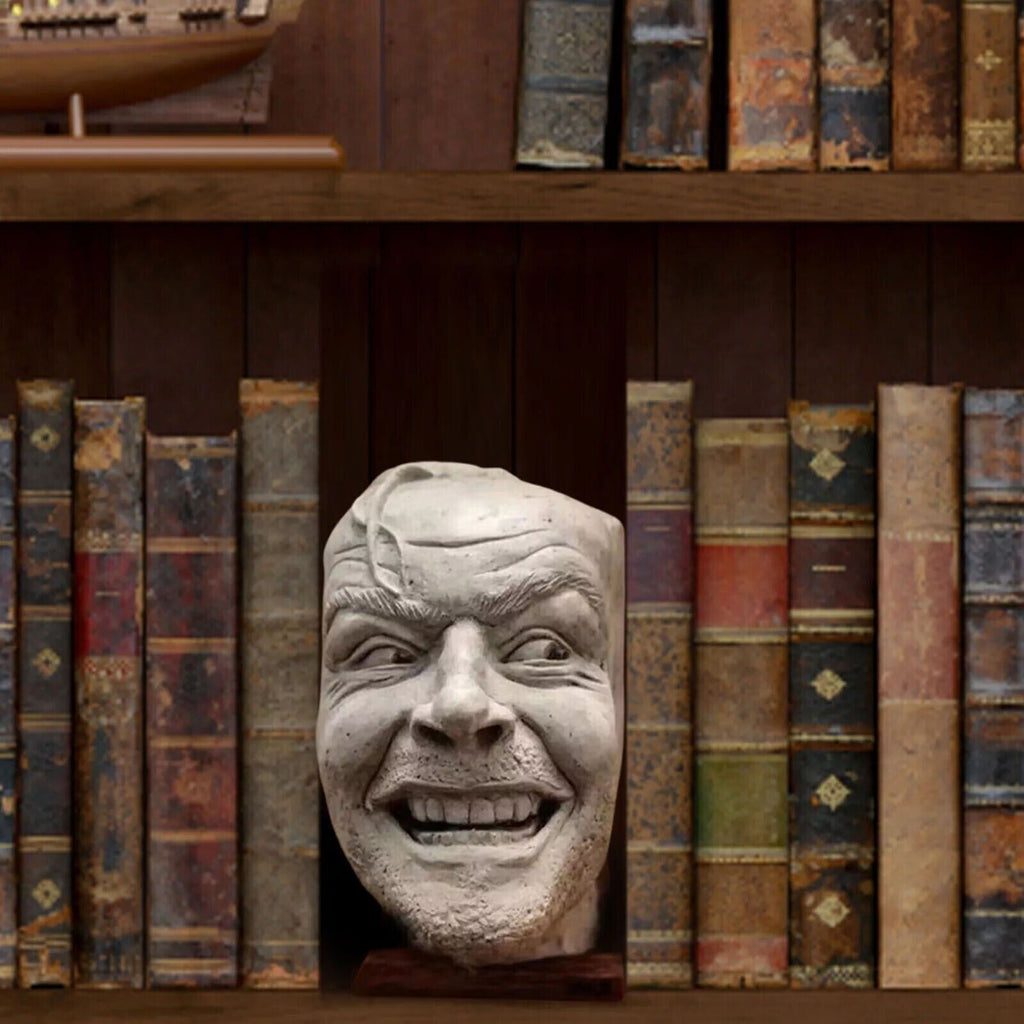 Here's Johnny Sculpture of The Shining Resin Desktop  Bookend Library Ornament