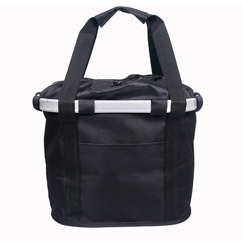 Bicycle Front Basket Foldable Bike Handlebar Bag Pet Carrier Frame Storage Pack