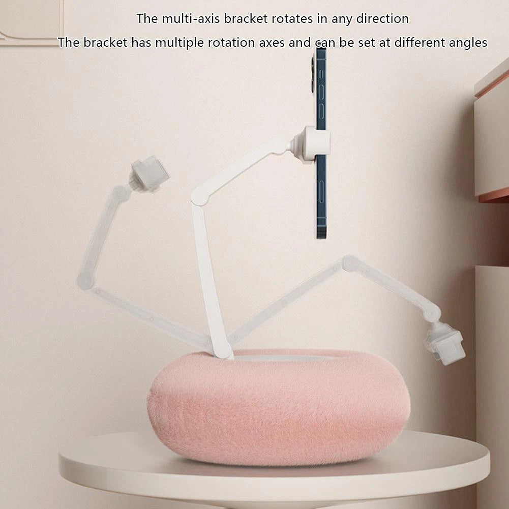 New Chill Nest Phone Holder,Ultra-Soft Plush Pillow Stand for Smartphone&Tablet
