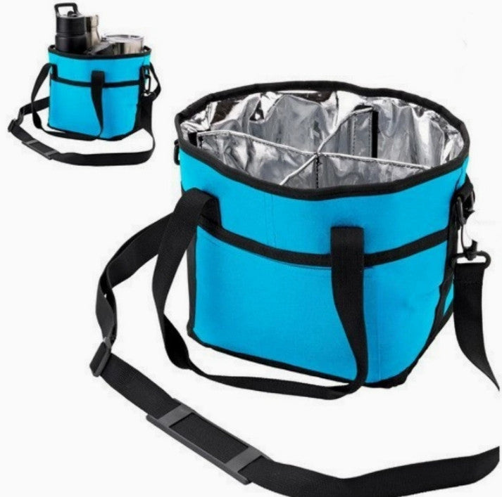 Family Size 4 Compartment Drink Bag, Multiple Tumbler Carrier Caddy