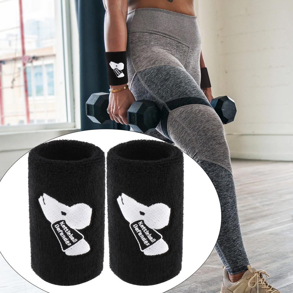 2x Kettlebell Wrist Guards Wrist Protector for Weight Lifting Gym Training Black