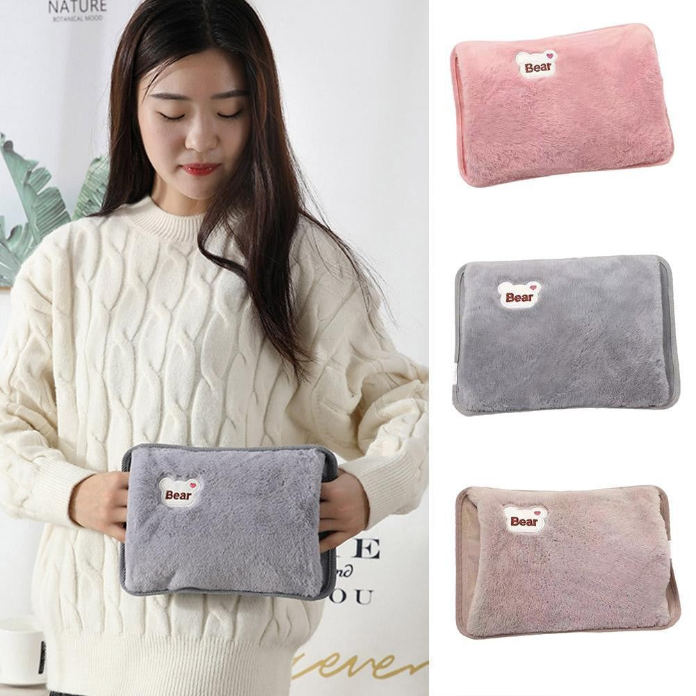 Rechargeable Electric Hot Water Bottle Bed Hand Warmer Massaging Heat Cozy Pad