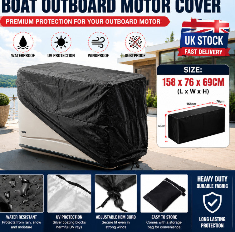 UK Garden Storage Deck Box Cover Waterproof Outdoor Patio Furniture Dust Cover