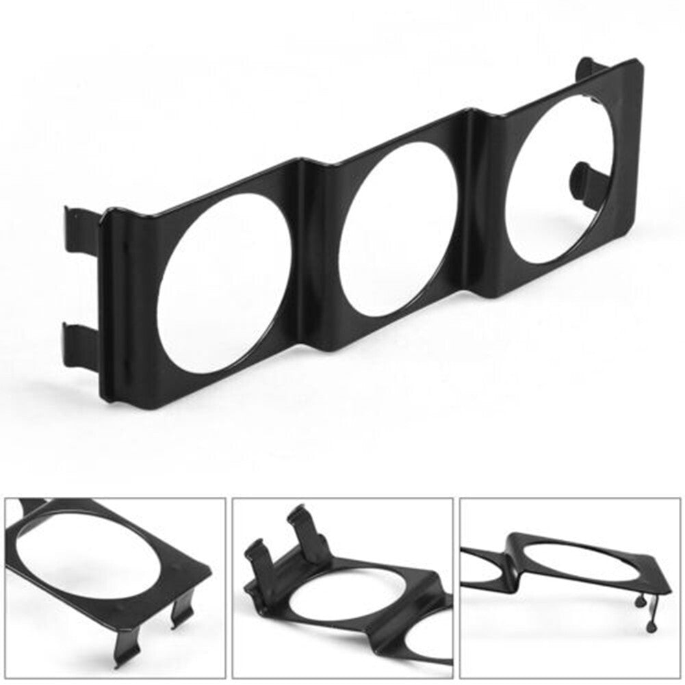 Car-Triple 2 52mm Gauge Holder Pod Panel Standard Stereo Radio Slot Single Din