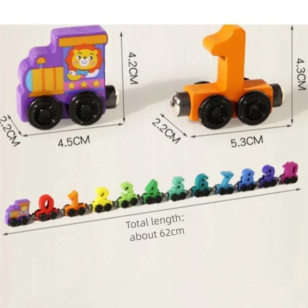 1set Colorful Early Educational Toys Magnetic Number Train Set  Kids