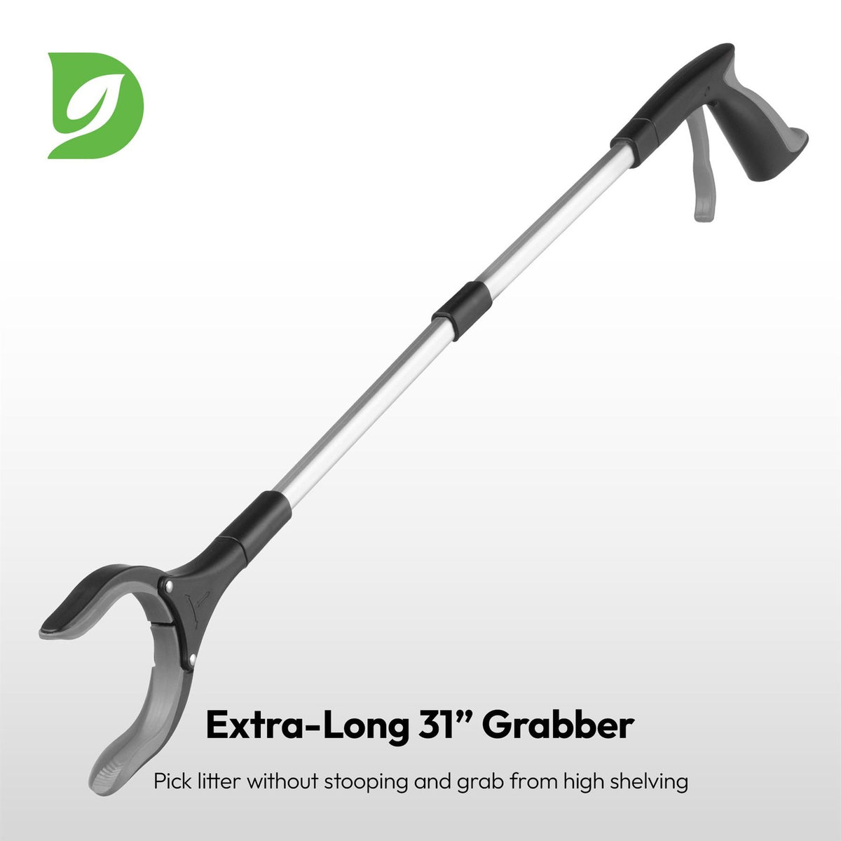 81cm/31" Reacher Grabber Tool - Long Reach Litter Picker Pick Up Mobility Tool
