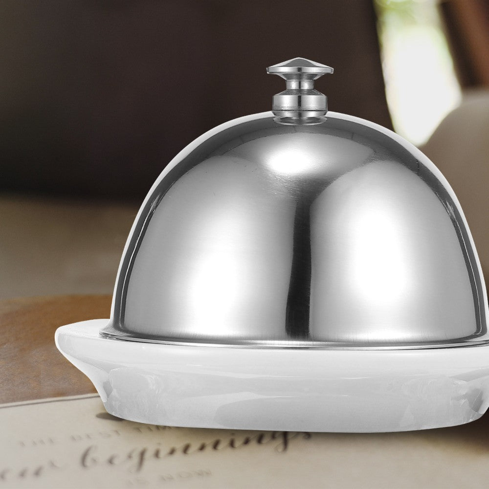 Ceramic Butter Dish Multi-functional Food Container Dessert Plate with Cover.*