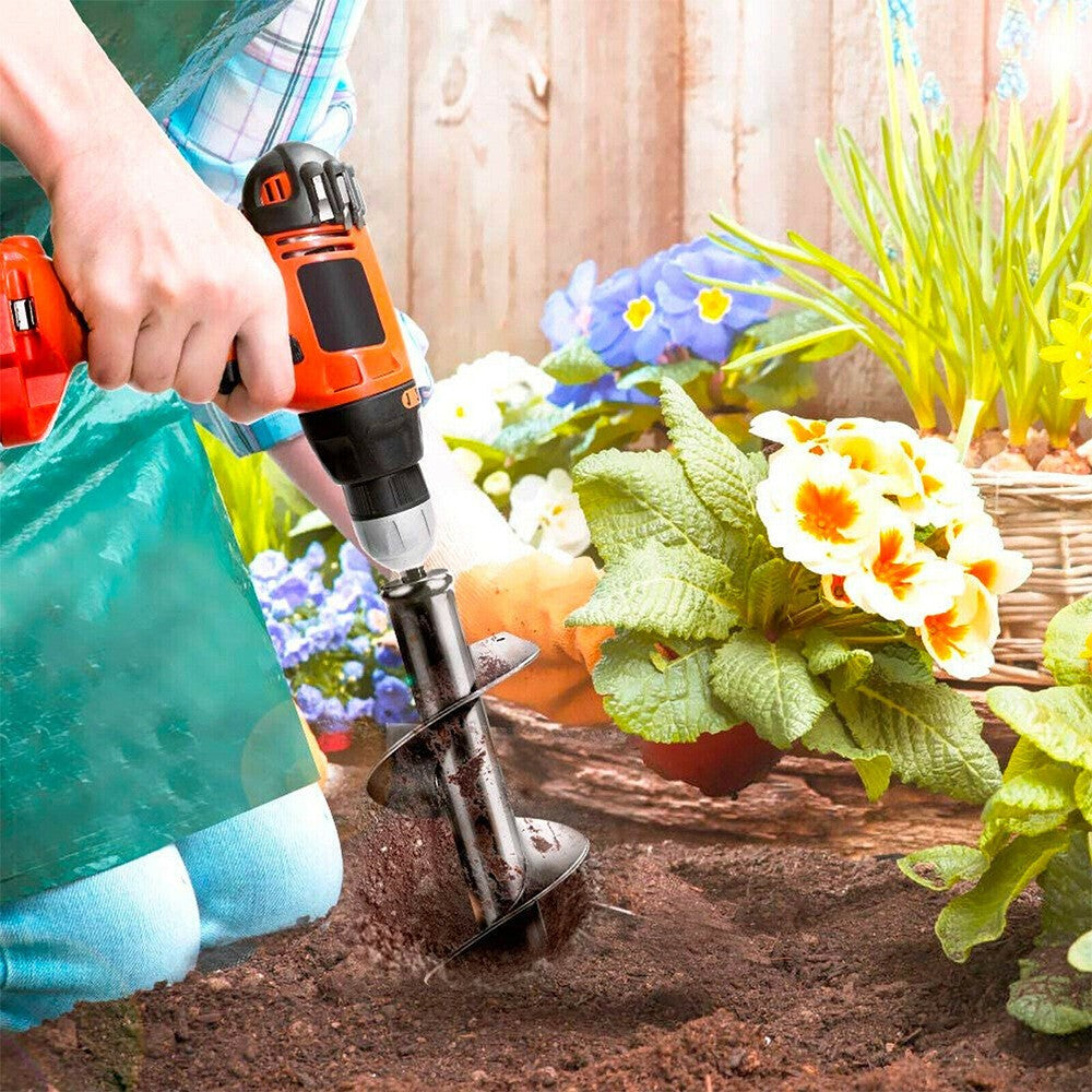 Auger Spiral Drill Bit Post Hole Digger Fence Borer Garden Yard Planting Tool