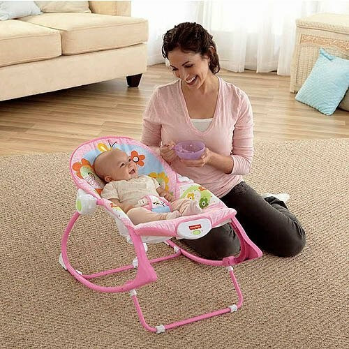 Baby Infant To Toddler Bouncer Rocker Swing Chair Soft Soothing Vibration Toys