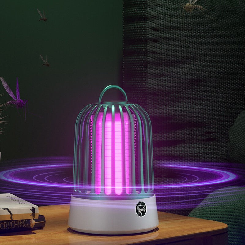 2PCS Rechargeable UV LED Bug Zapper Mosquito Killer Lamp Fly Insect Trap Indoor