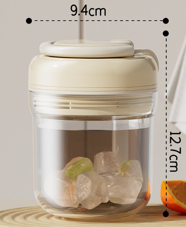 3 in 1 Ice Cube Press Type Ice Release Water Cup Portable Iced Drink Bottle