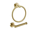 New Stainless Steel Toilet Roll Holder and Towel Ring Set Bathroom Wall Mounted