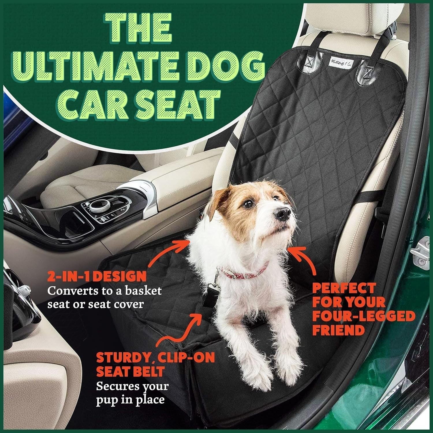 Dog Car Pet Car Seat Puppy Waterproof Basket Booster Seat -2-in-1 RRP £18.99