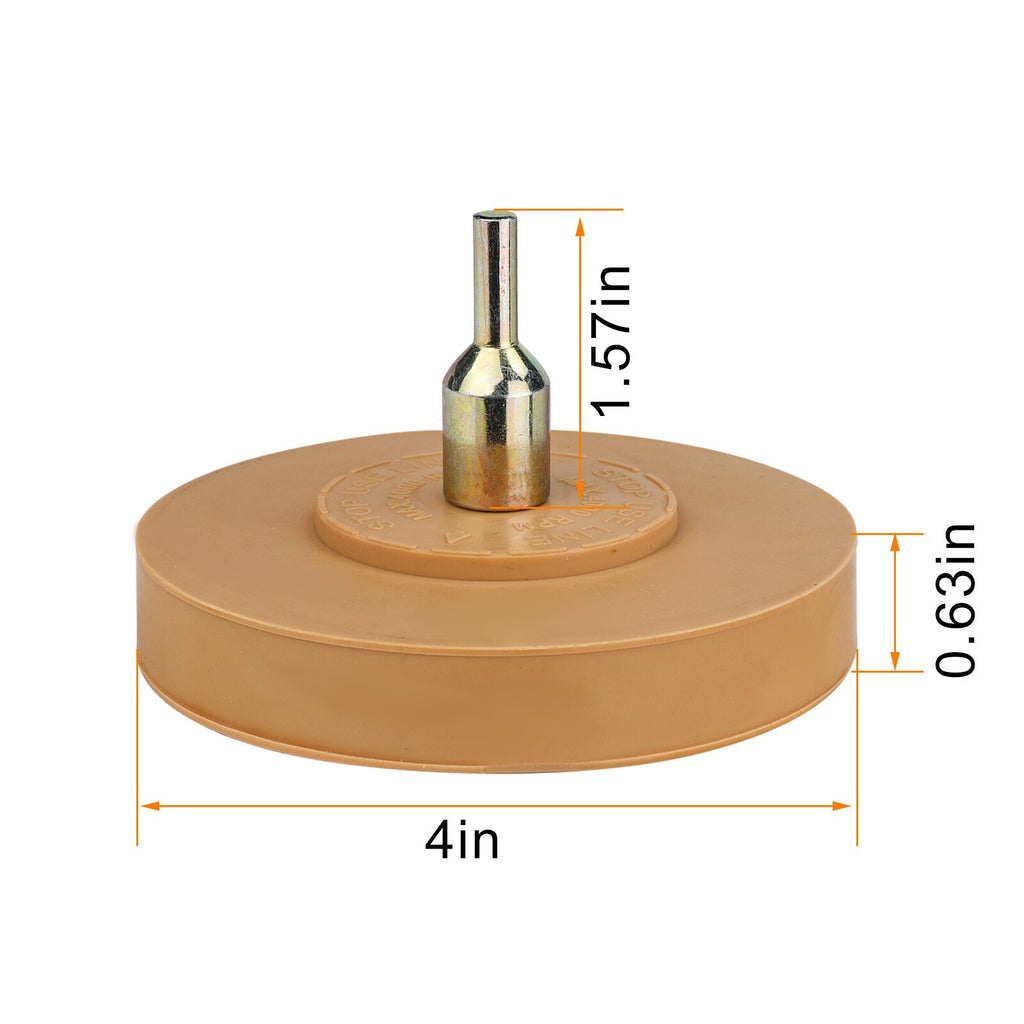 4'' Rubber Pin Stripe Decal Eraser Caramel Wheel Removing Car Sticker Removal