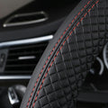 Black 38cm Car Steering Wheel Cover Leather Universal Anti-Slip Sport styling