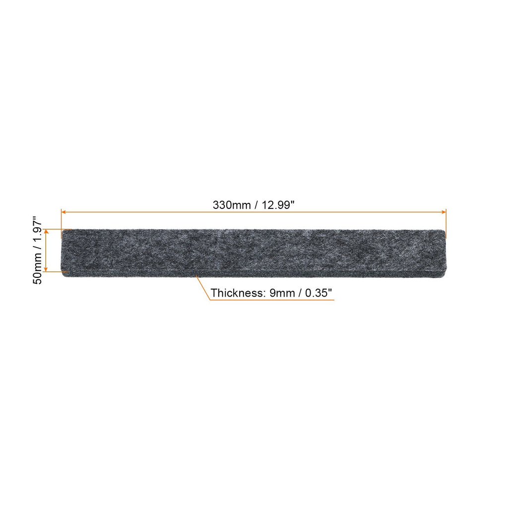 8Pcs Felt Bulletin Board Bar Strip Self Adhesive Wall Pin Board Dark Gray
