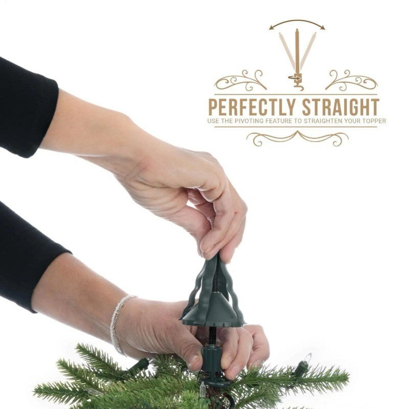 Christmas Tree Topper Holder, Twist on Tree Topper Stabilizer, Stable Support