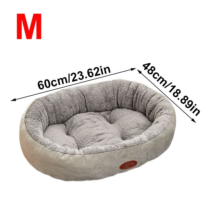 Pet Dog Bed Cat Beds Luxury Soft Washable Puppy Cushion Warm Pet Basket-S M L XL