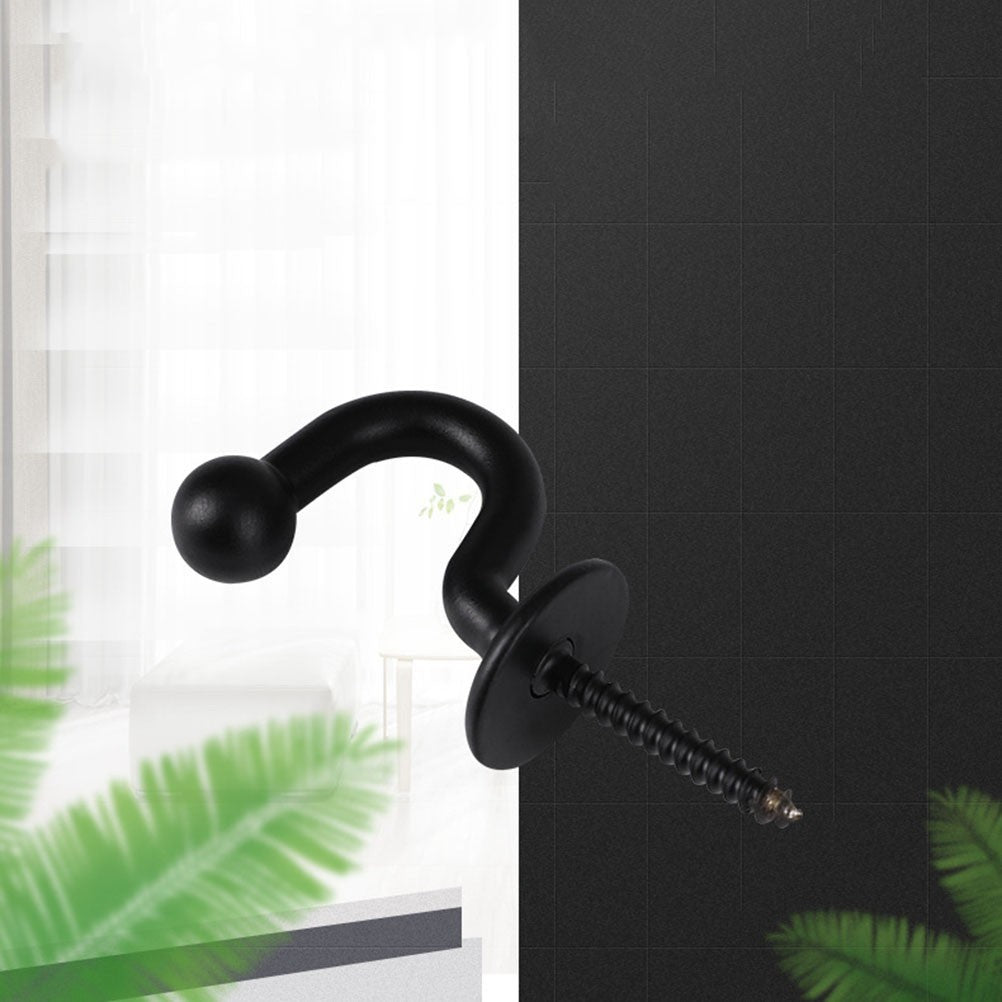 2Pcs Curtain Tiebacks Hooks Wall Mounted Decorative Holdbacks for Drapes