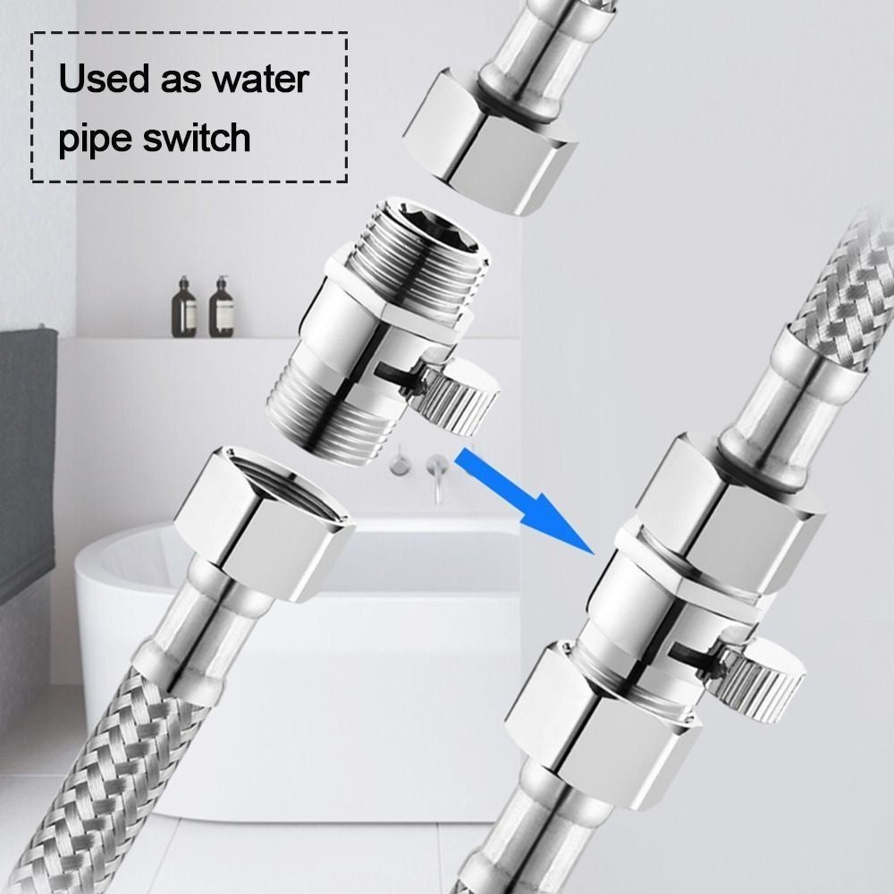 G1/2 Shower Head Shut Off Valve Water Flow Control Valves  Handheld Shower Head