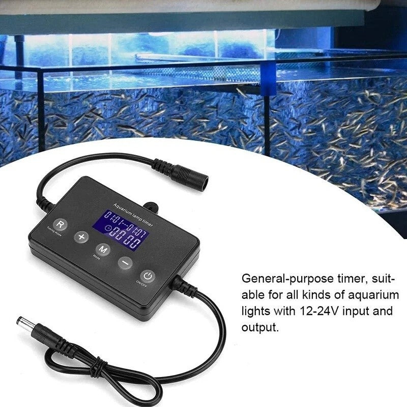 Aquarium LED Light Dimmer Timer Controller Fish Tank Sunrise Sunset Modulator