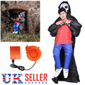 Kids Grim Reaper Pick Me Up Inflatable Costume Boys Girls Halloween Fancy Dress