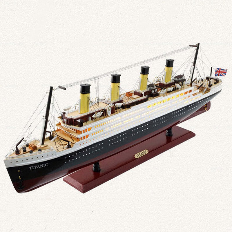 NEW Titanic Model Wooden Sailboat Decoration Living Room Simulation Cruise Ship