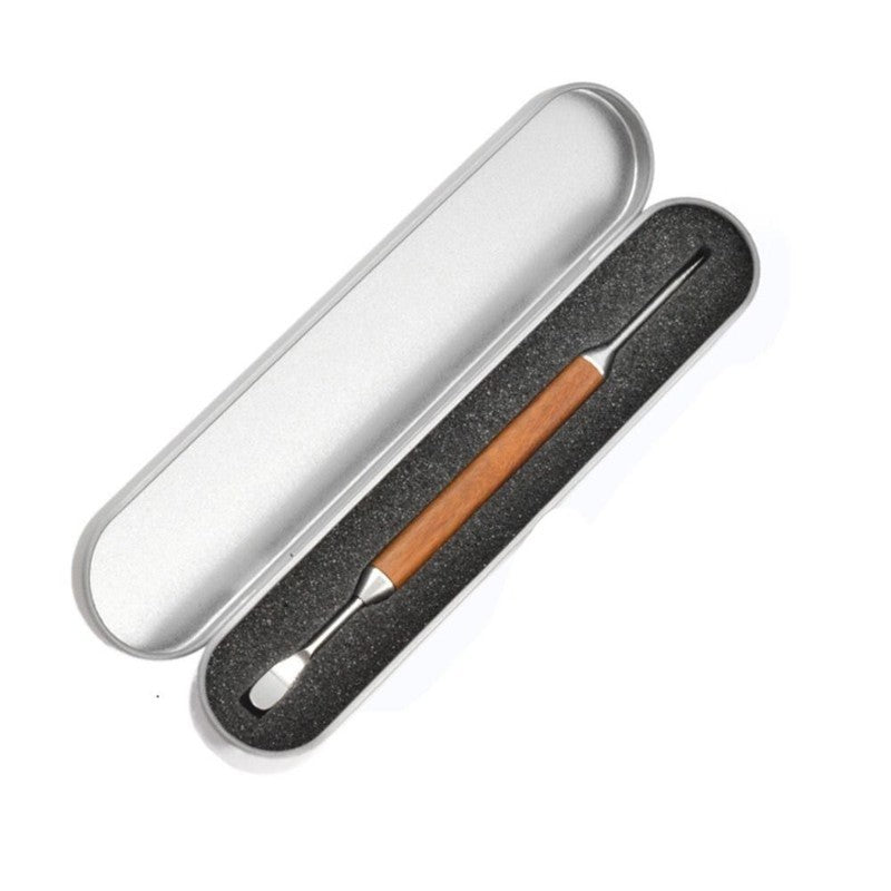 Stainless Steel Coffee Art Pen with Wood Handle Latte Pull Flower Needle UK