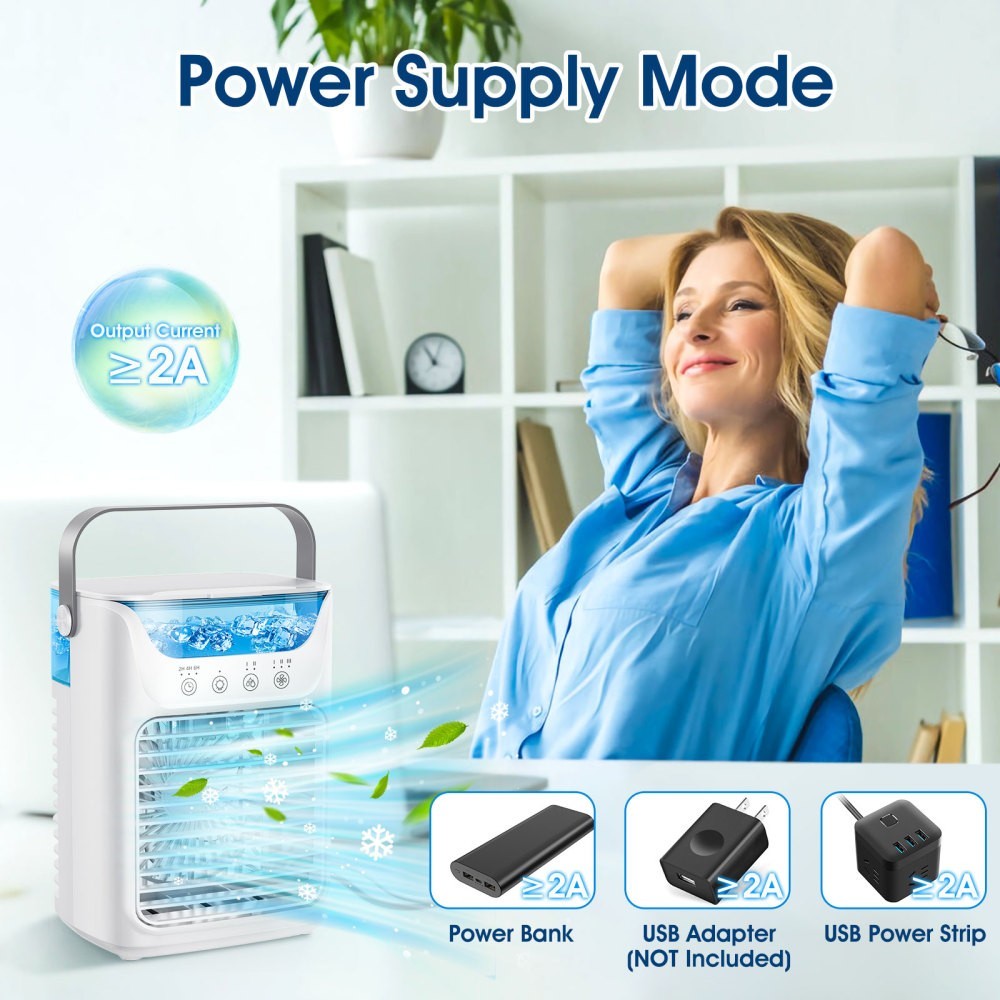 Portable* Air Cooler Fan Evaporative Ice Cold Cooling Air Conditioner Humidifier