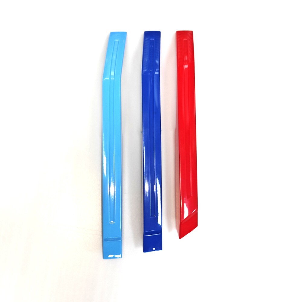 Front Kidney Grille M-Color Strip Insert Clip Trim For BMW 5-Series i5 G60 2024+